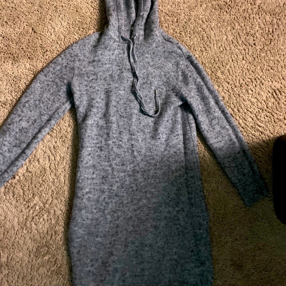 Grey sweater dress